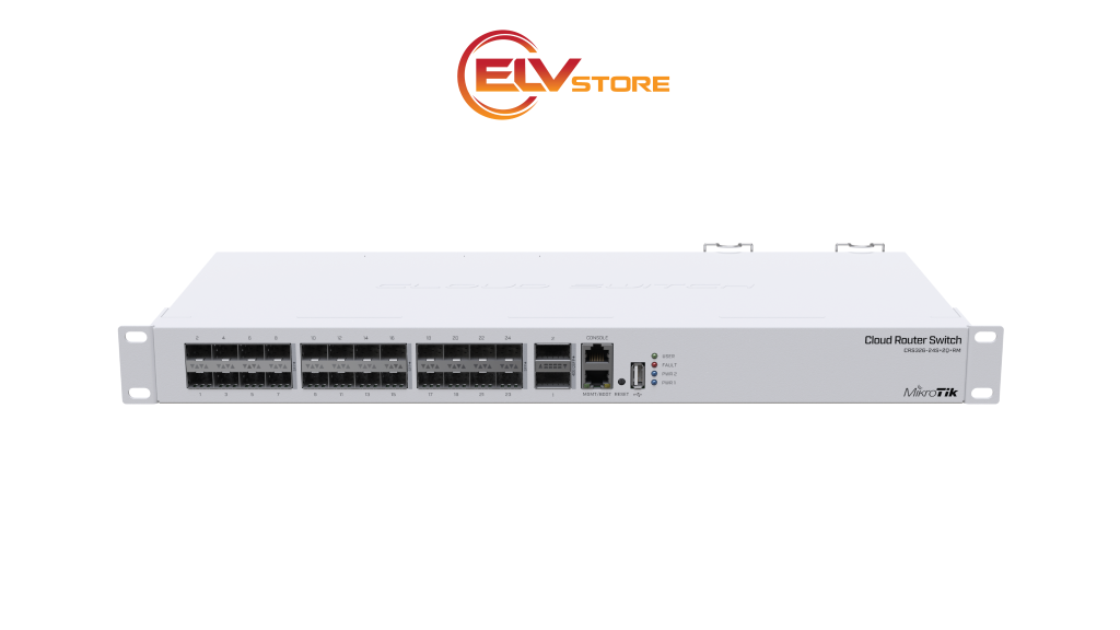 Switch MikroTik CRS326-24S+2Q+RM - 24 port SFP+ 10G, 2 port QSFP+ 40G