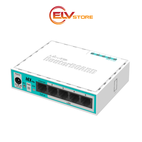 Router MikroTik RB750r2 hEX lite - up to 50-60 User
