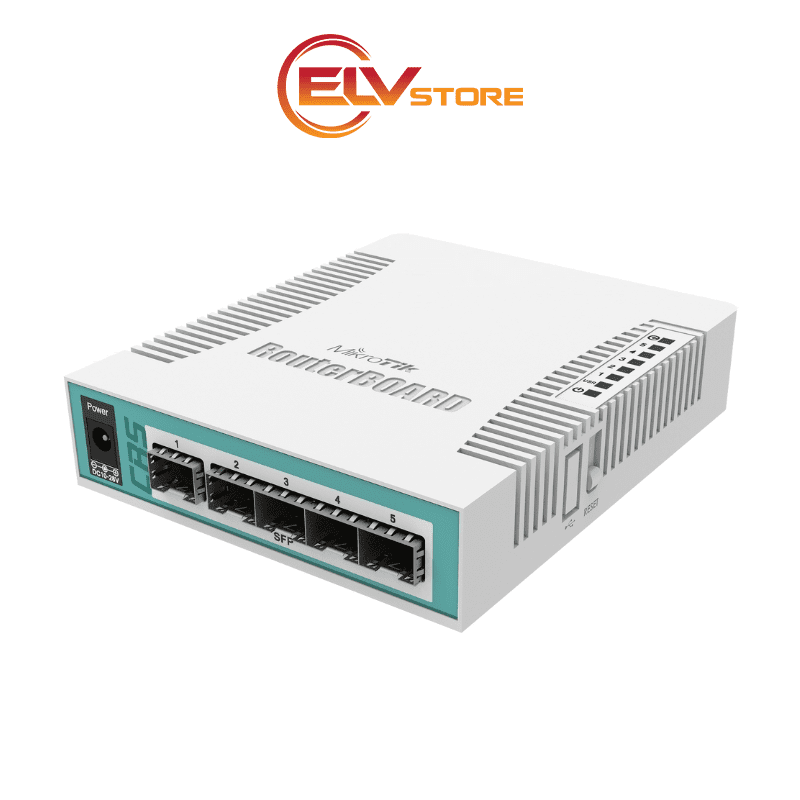 Switch MikroTik CRS106-1C-5S - 5 Port GE, 1x Combo port