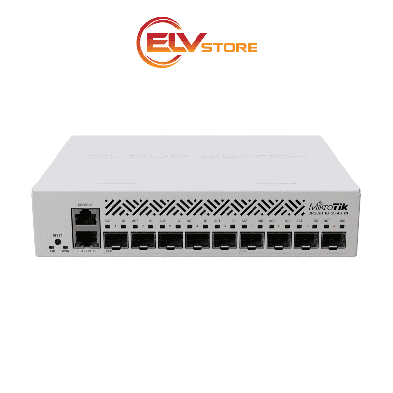 MikroTik CRS310-1G-5S-4S+IN – Switch Quang Hiệu Suất Cao Cho Doanh Nghiệp