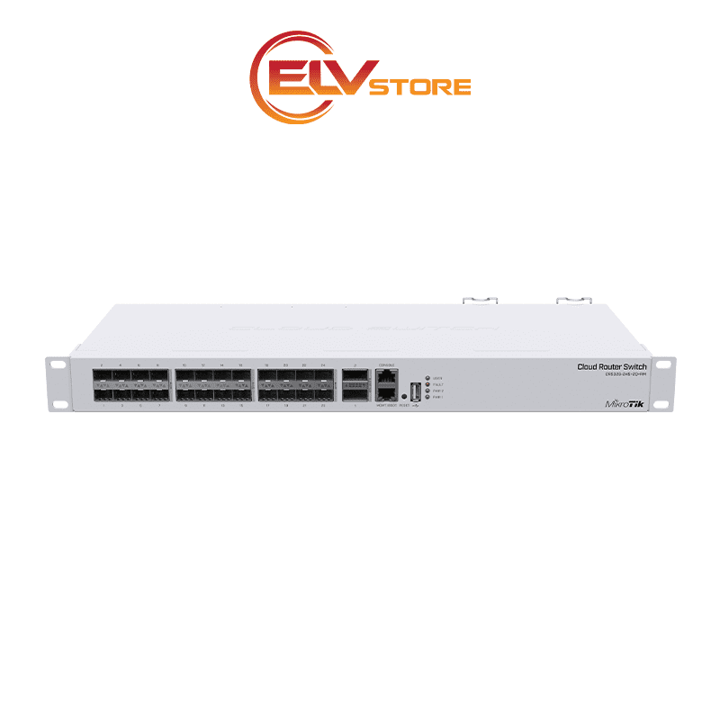 Switch MikroTik CRS326-24S+2Q+RM - 24 port SFP+ 10G, 2 port QSFP+ 40G