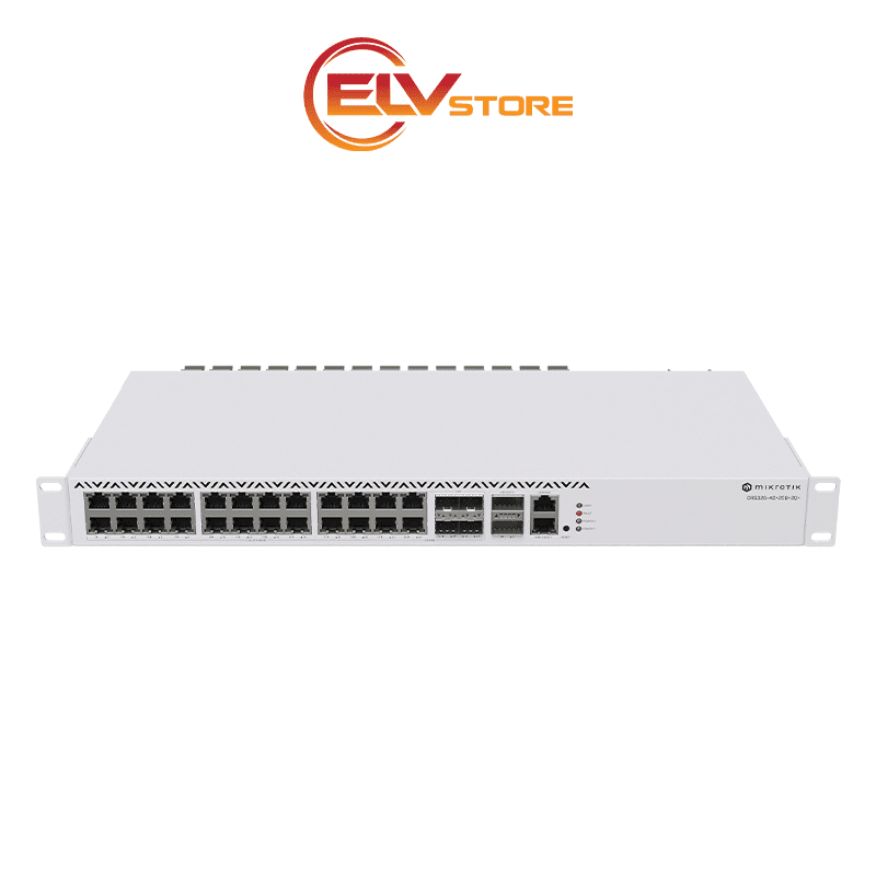 Switch MikroTik CRS326-4C+20G+2Q+RM - 20 Port 2.5G, 4 Port combo 10G, 2 Port QSFP+ 40G - Hình ảnh 3