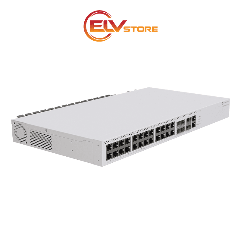 Switch MikroTik CRS326-4C+20G+2Q+RM - 20 Port 2.5G, 4 Port combo 10G, 2 Port QSFP+ 40G - Hình ảnh 2