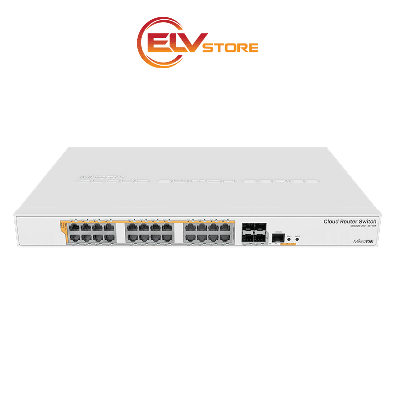Switch MikroTik CRS328-24P-4S+RM - 24 Port PoE, 4 Port SFP+ 10G