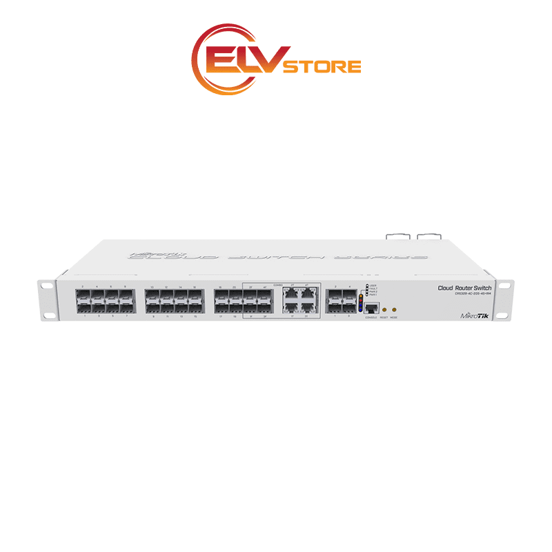 Switch MikroTik CRS328-4C-20S-4S+RM - 20 port SFP, 4 port SFP+, 4 port Combo