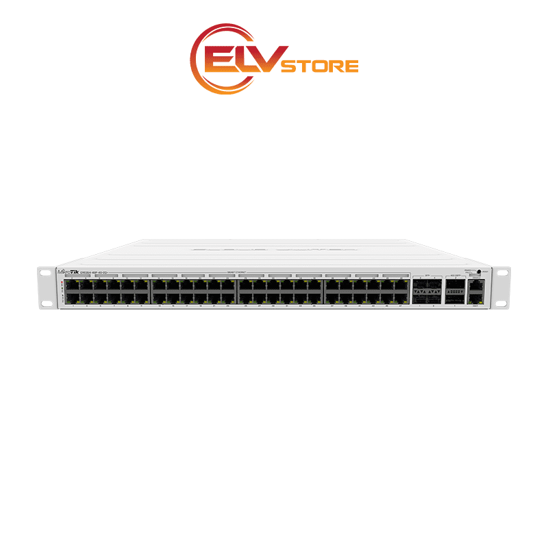 Switch MikroTik CRS354-48P-4S+2Q+RM - 48 Port GE PoE+, 4 Port SFP+ 10G, 2 Port QSFP+ 40G
