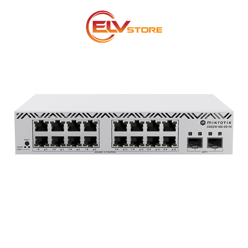 Switch MikroTik CSS318-16G-2S+IN - 16 Port Gigabit, 2 cổng SFP+ 10G - Hình ảnh 3