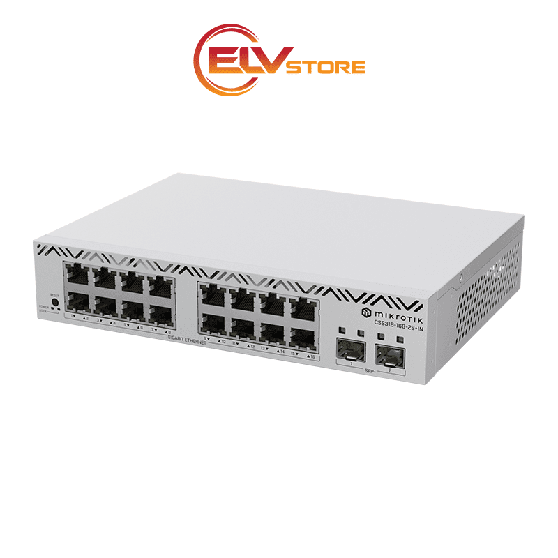 Switch MikroTik CSS318-16G-2S+IN - 16 Port Gigabit, 2 cổng SFP+ 10G