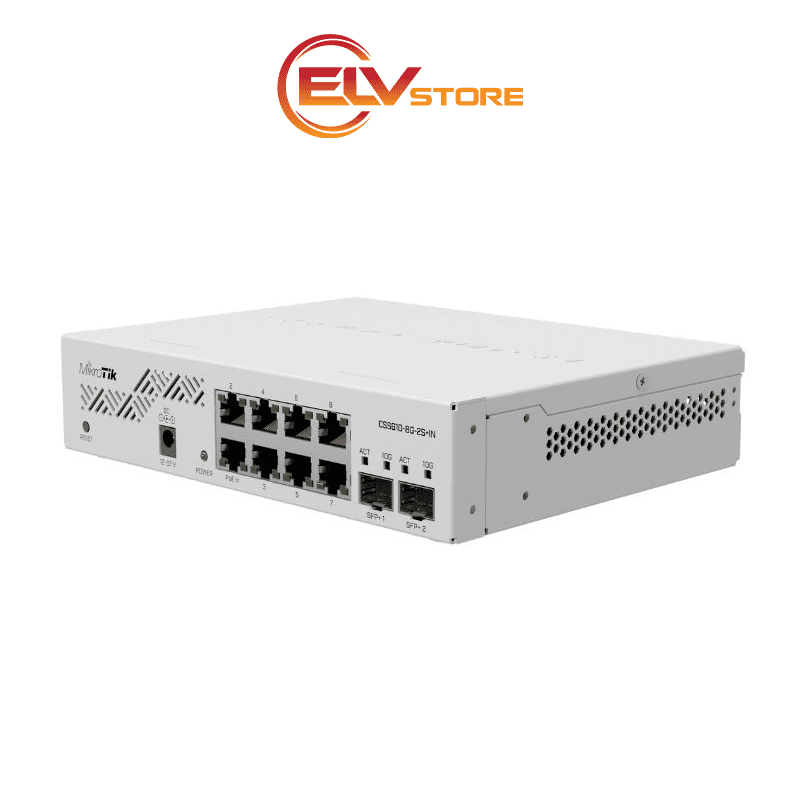 Switch Layer 2 MikroTik CSS610-8G-2S+IN - 8 Port GE, 2 ports SFP+ 10G - Hình ảnh 3
