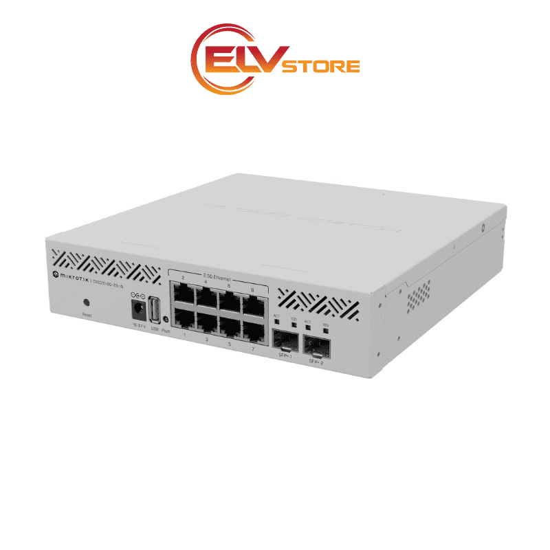 Switch MikroTik CRS310-8G+2S+IN - 8 port Ethernet 2.5G, 2 port SFP+10G - Hình ảnh 3