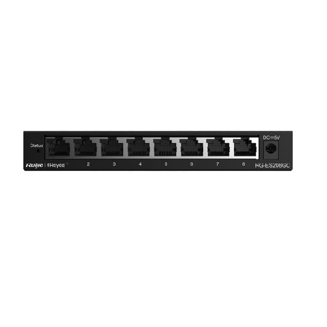 Switch mạng Ruijie RG-ES208GC – 8 Port Gigabit Smart Cloud Managed
