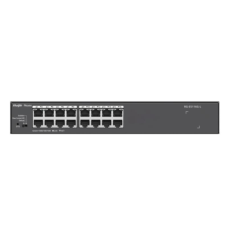 Switch mạng Ruijie RG-ES116G-L - 16 cổng Gigabit