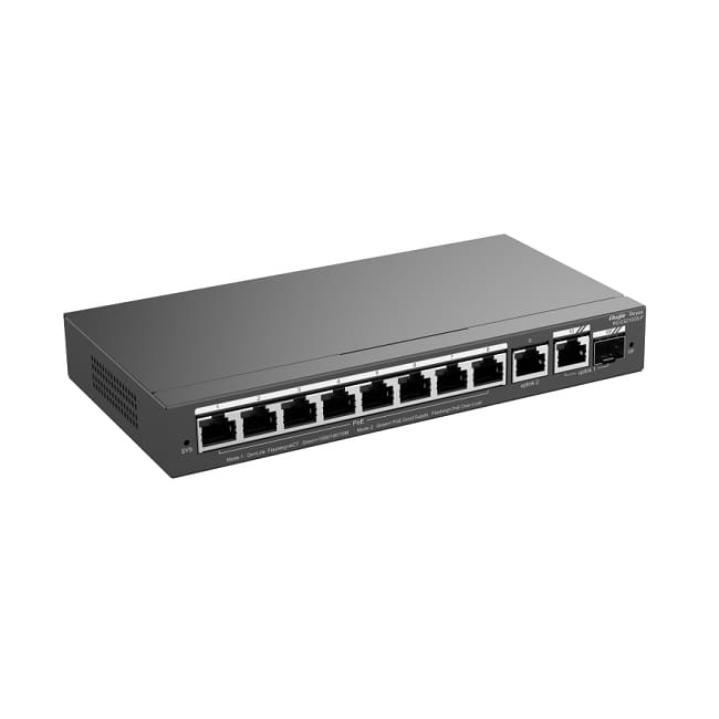 Switch mạng PoE Ruijie RG-ES210GS-P – 10 cổng Gigabit Smart Cloud Managed - Hình ảnh 3