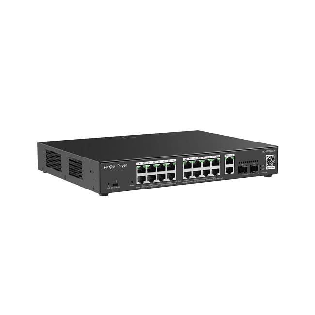 Switch mạng PoE Ruijie RG-ES220GS-P – 18 cổng Gigabit, 2 cổng uplink SFP Smart Cloud Managed - Hình ảnh 3