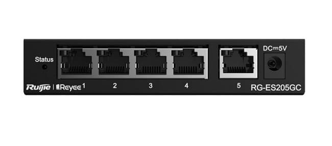 Switch Ruijie RG-ES205GC – 5 Port Gigabit Smart Cloud Managed