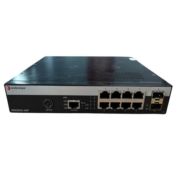 Bộ chuyển mạch Extreme Networks 08G20G2-08P- Switch Layer 2 PoE+ 8 cổng Gigabit + 2 SFP
