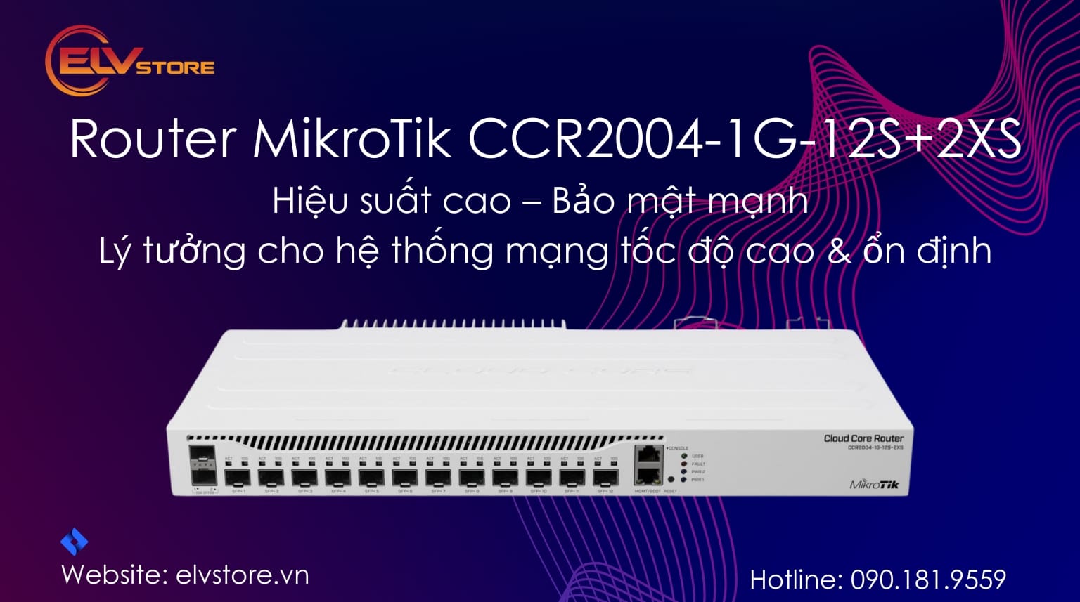 Bí Quyết Nâng Cấp Hệ Thống Mạng: Khám Phá Sức Mạnh của MikroTik CCR2004-1G-12S+2XS