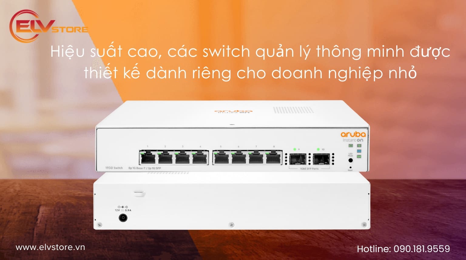 Switch PoE HPE JL681A – 24 Cổng Gigabit Quản Lý Cloud, Công Suất 195W