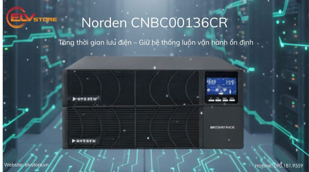 Giải pháp mở rộng lưu điện chuyên nghiệp với Norden CNBC00136CR