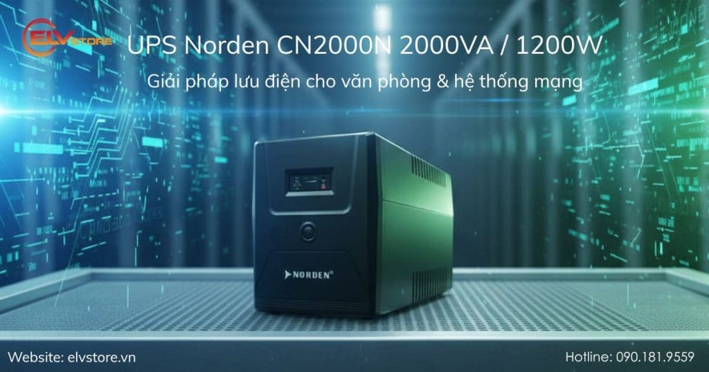 Norden CN2000N – Giải pháp lưu điện mạnh mẽ cho hệ thống thiết bị quan trọng