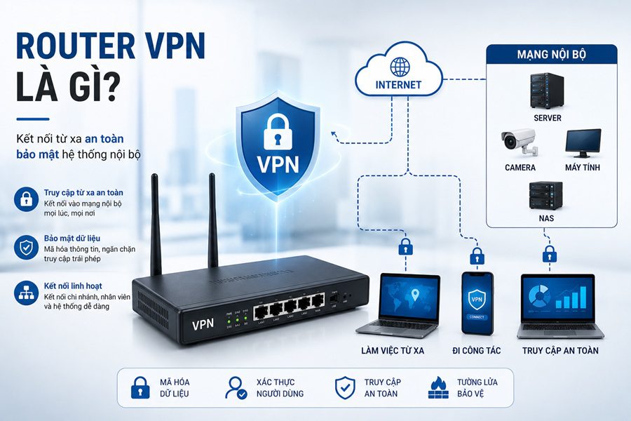 Router VPN là gì? Khi nào doanh nghiệp nên dùng router hỗ trợ VPN?