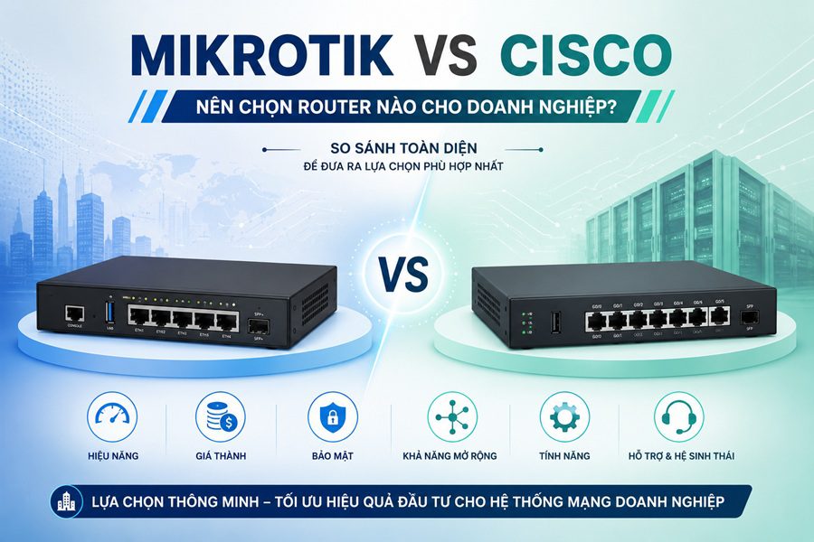 MikroTik và Cisco: Nên chọn Router nào cho doanh nghiệp?