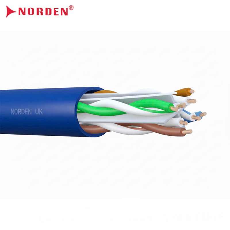 Cáp mạng Norden Category 6 U/UTP 24AWG 4 Pair E-Series PVC 120-40001104BL