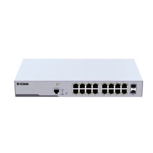 Switch PoE D-Link DGS-F1100-18PSD-SI 16 Port Gigabit PoE+ 350W, 2 Port SFP