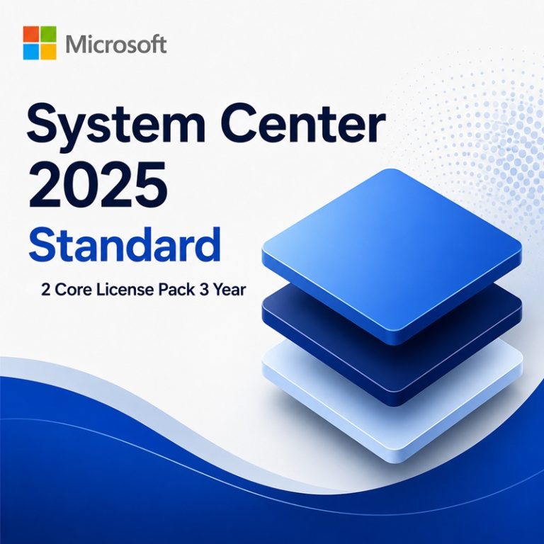 System Center 2025 Standard 2 Core License Pack 3 Year Microsoft