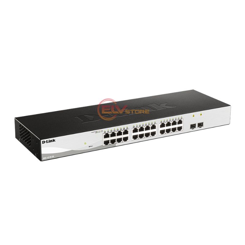 Switch D-Link DGS-1210-26 24 Port Gigabit + 2 Port SFP Smart Managed - Hình ảnh 2